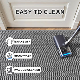 BEISIFLOOR non-slip backing helps prevent slips in wet conditions.