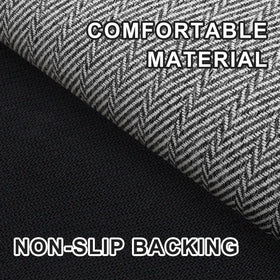 BEISIFLOOR mat close-up with non-slip backing emphasizes safe indoor use.