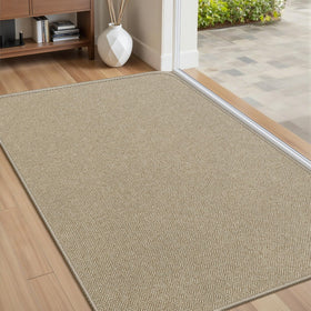 BEISIFLOOR ultra-thin door mat 24x36 captures dirt and dries feet