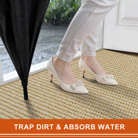 BEISIFLOOR washable entry mat easy to clean and maintain