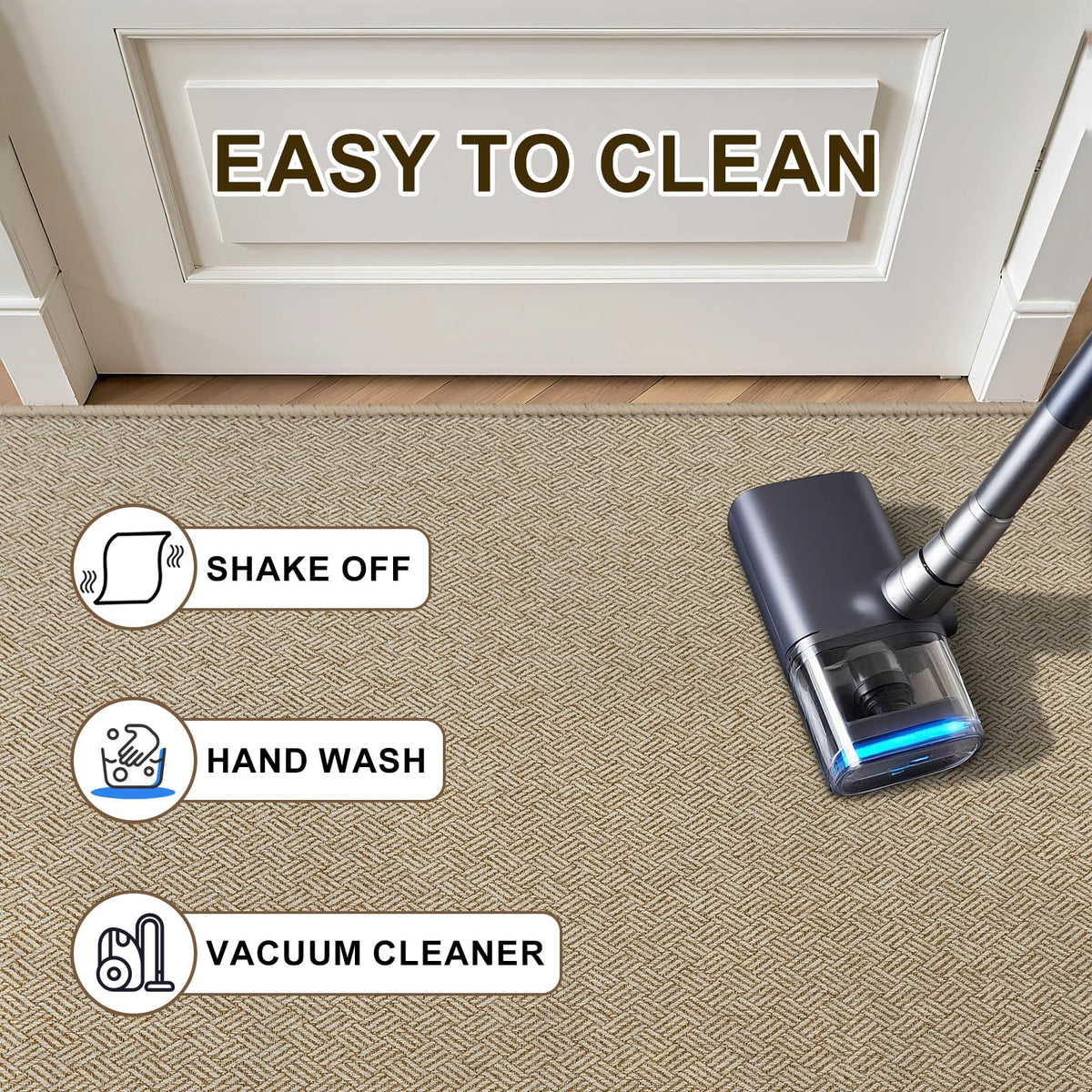 BEISIFLOOR welcoming entryway mat adds a safe, inviting entry