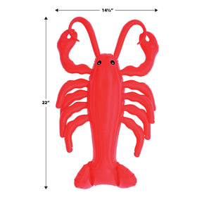 Beistle crawfish inflatable party prop enhances festival photo ops