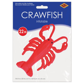 Beistle summer party crawfish inflatable creates vibrant party ambiance