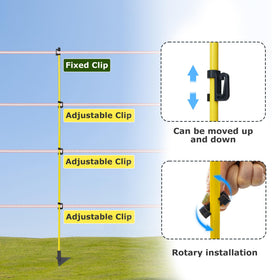 BEIYI anti-rotation spikes keep posts secure in windy conditions.