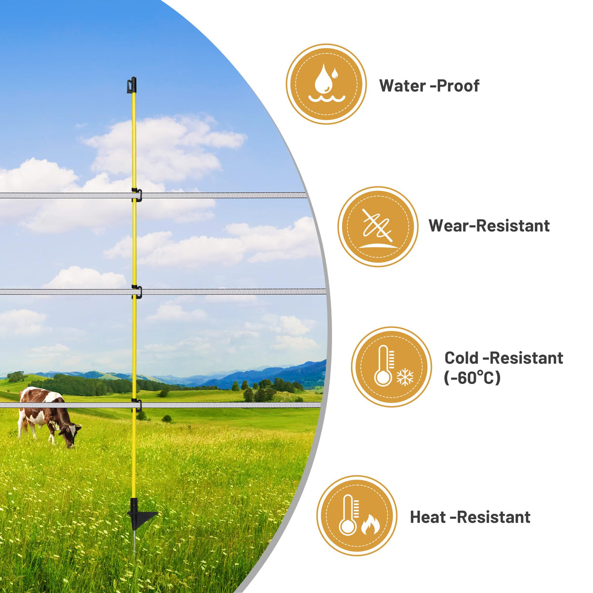 BEIYI iron-head bottom provides stable ground anchoring for hardy environments.