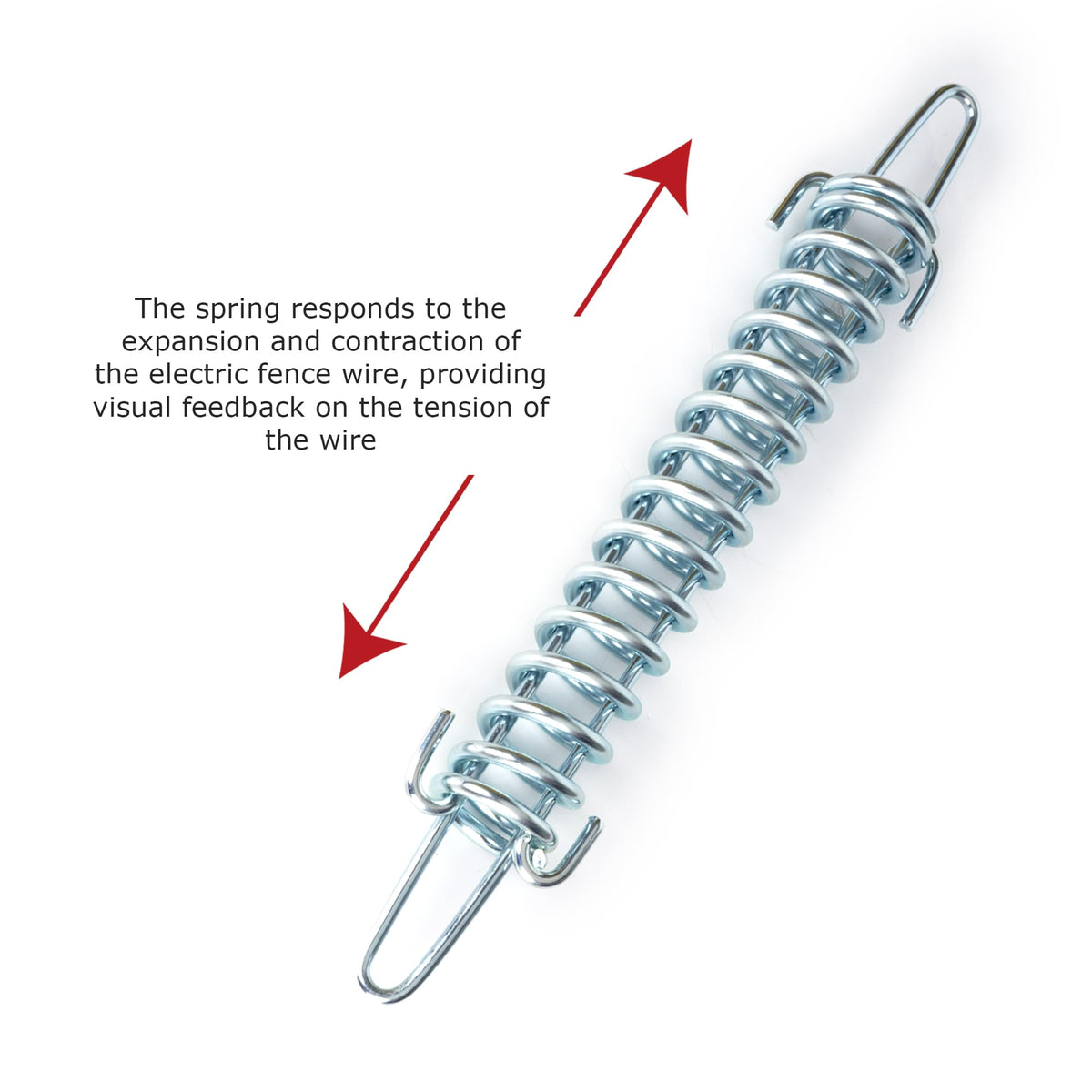 BEIYI fence maintenance spring in use maintains steady wire tension