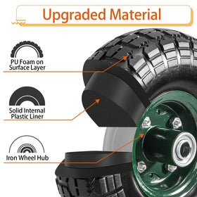 Bekith 10-inch diameter with 3.2-inch width improves stability.