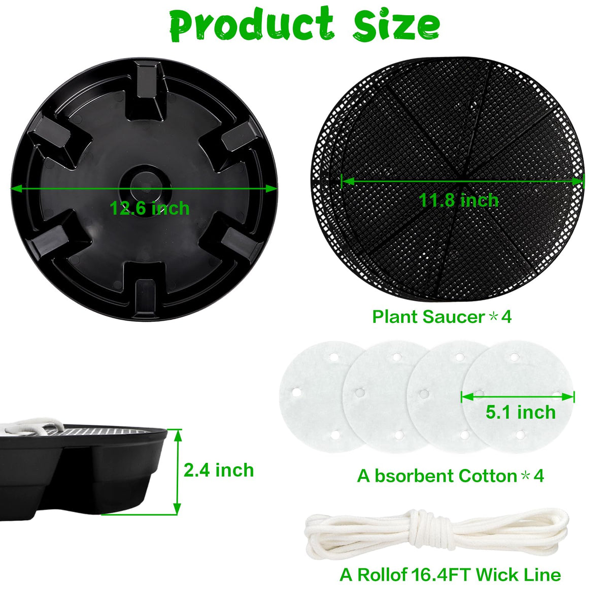 Bekith absorbent pads distribute moisture evenly to plant roots.