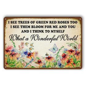 belhnpk garden dragonfly tin sign for outdoor charm and weathered style