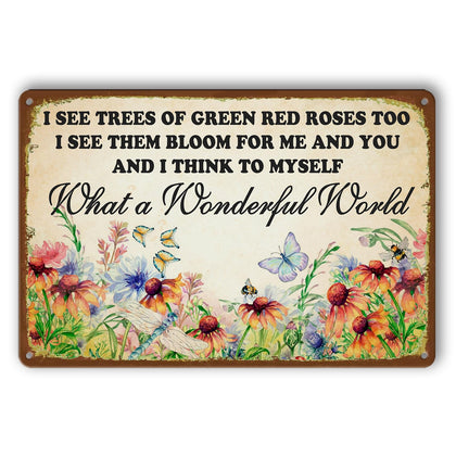 belhnpk garden dragonfly tin sign for outdoor charm and weathered style