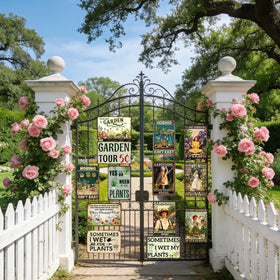 belhnpk wall decor garden sign for entryways and doors