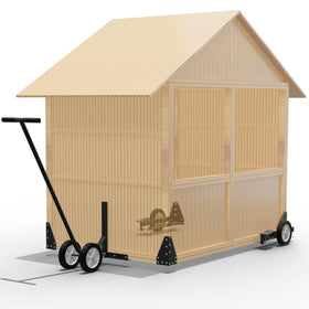 Belinova chicken coop wheels kit packaging ready for easy deployment on your poultry setup.