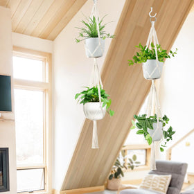 Belit 51-inch plant hanger pair ready to display plants.