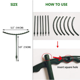Belit plant supports interlinked circle helps steady seedlings and small blooms.