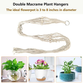 Belit indoor-outdoor plant hanger with natural style.