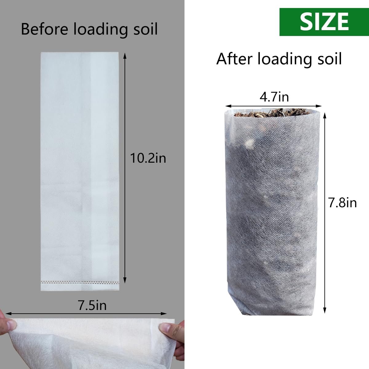 Belit non-woven seedling bag with air permeability for balanced moisture.