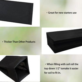 Belit grow bags indicate easy root penetration, reducing tangling.