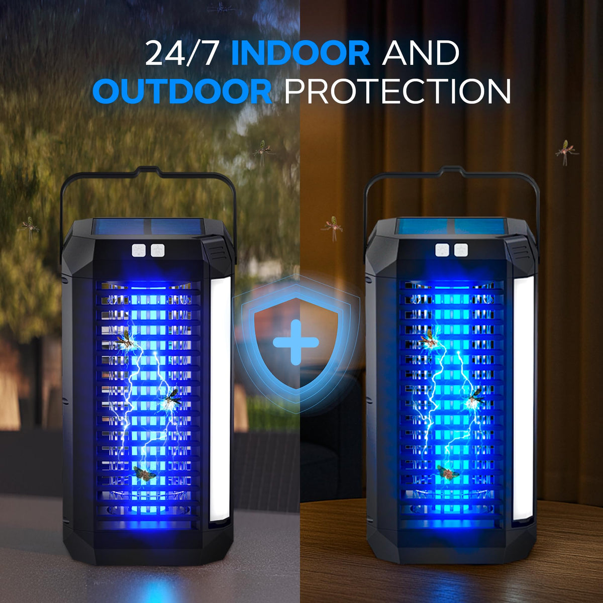 Rogue camping lantern doubles as a bug zapper for outdoor adventures.