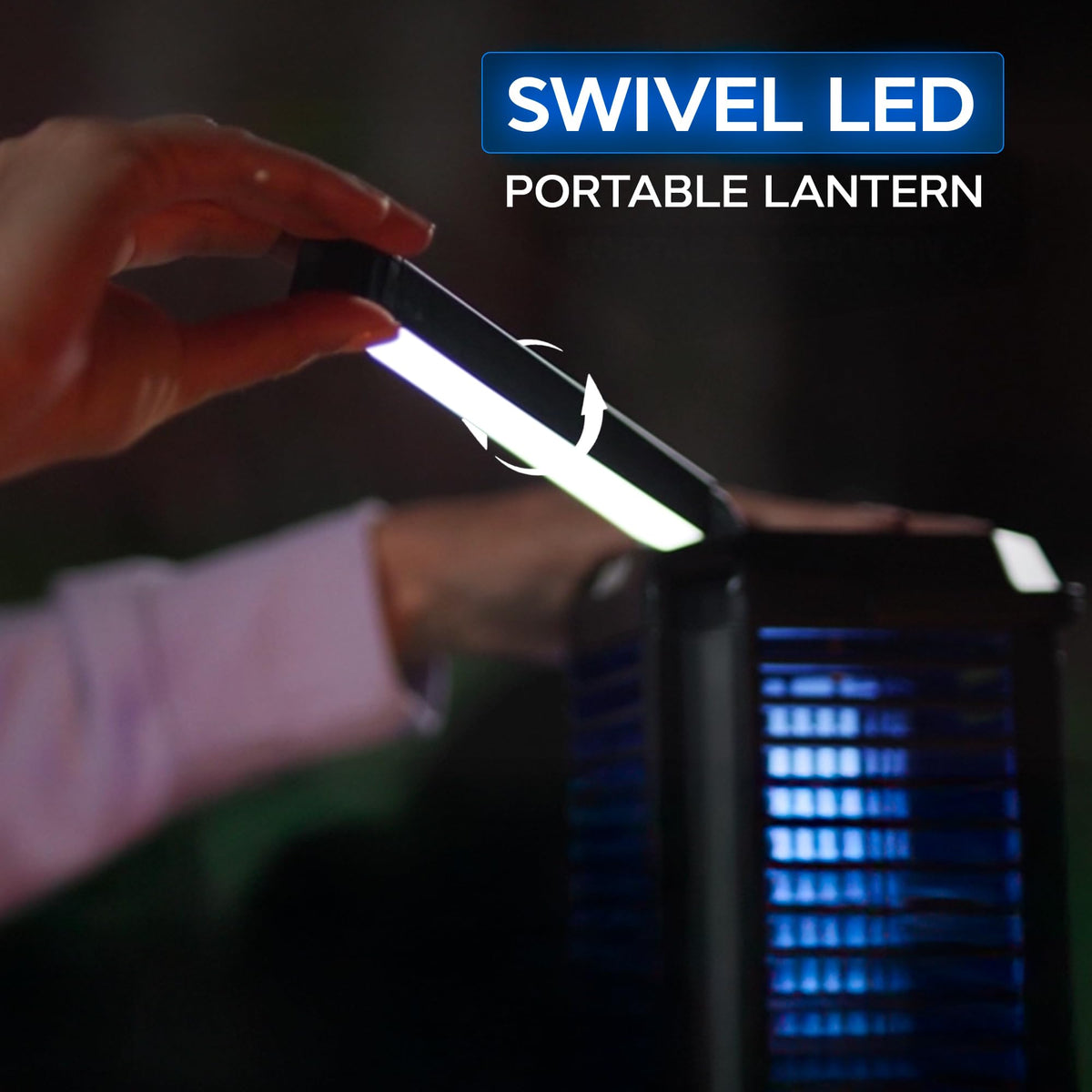 Dual power options include solar and USB-C recharge.