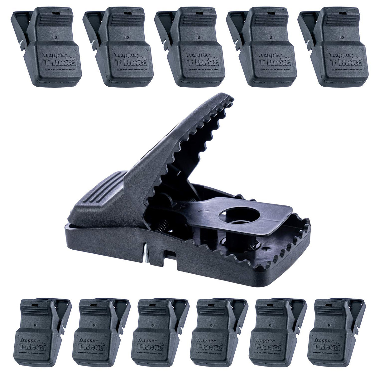 Bell Laboratories Trapper T-Rex rat trap front view for wall placement and quick setup