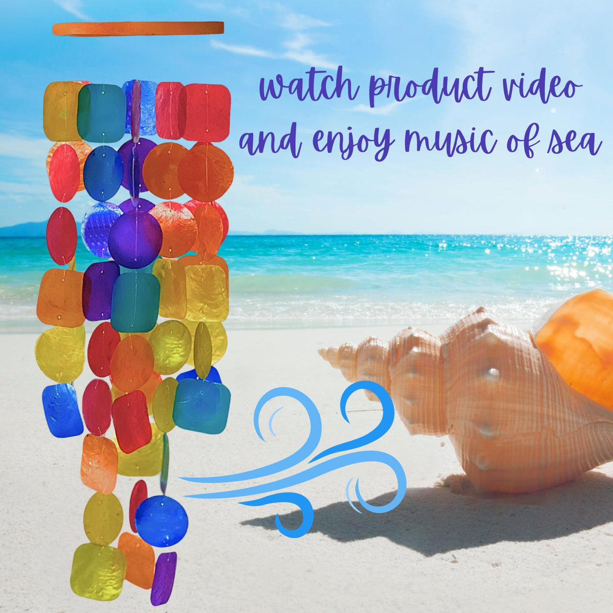 Bellaa 27 inch wind chimes gift ready packaging for holidays