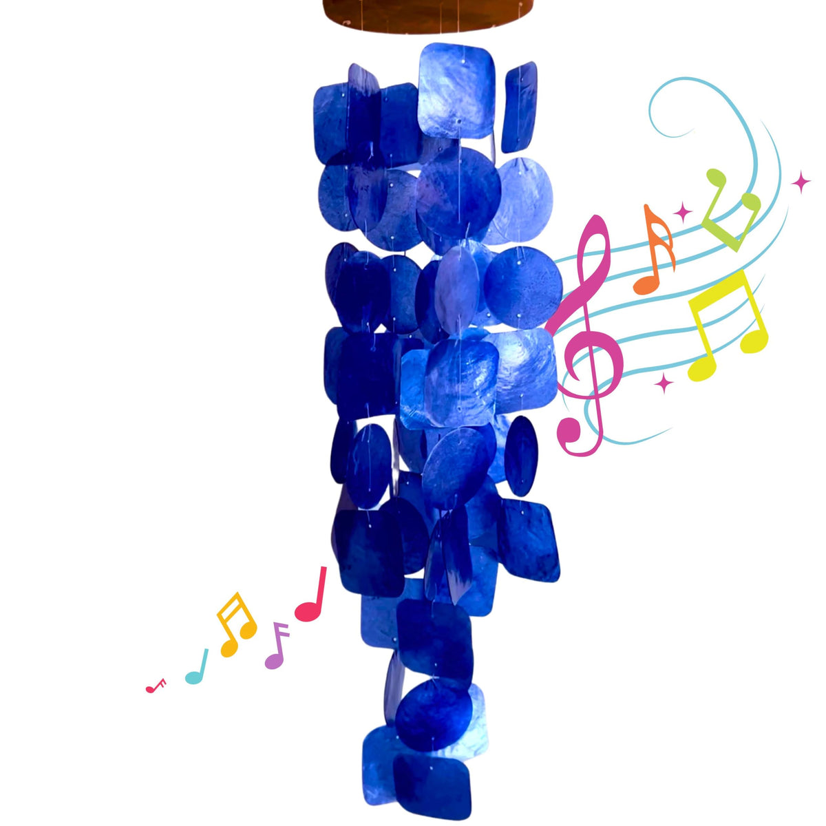 Bellaa wind chimes translucent shells create soothing natural soundscape