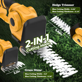 BellaDimora 45-degree adjustable head enables angles for tough hedges.