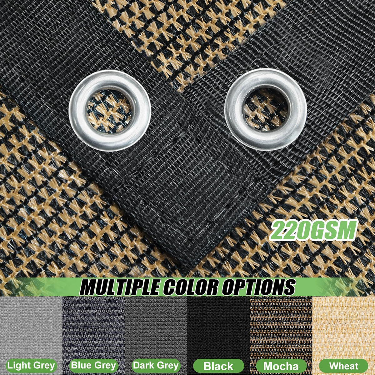 BELLE DURA breathable 200 GSM HDPE fabric dries quickly after rain.
