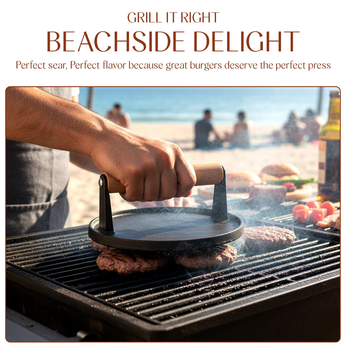 Bellemain burger press cleaning promotes easy maintenance after grilling