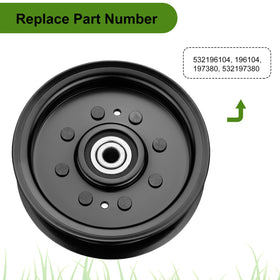 Belleone idler pulley in packaging demonstrates ready-to-install replacement part