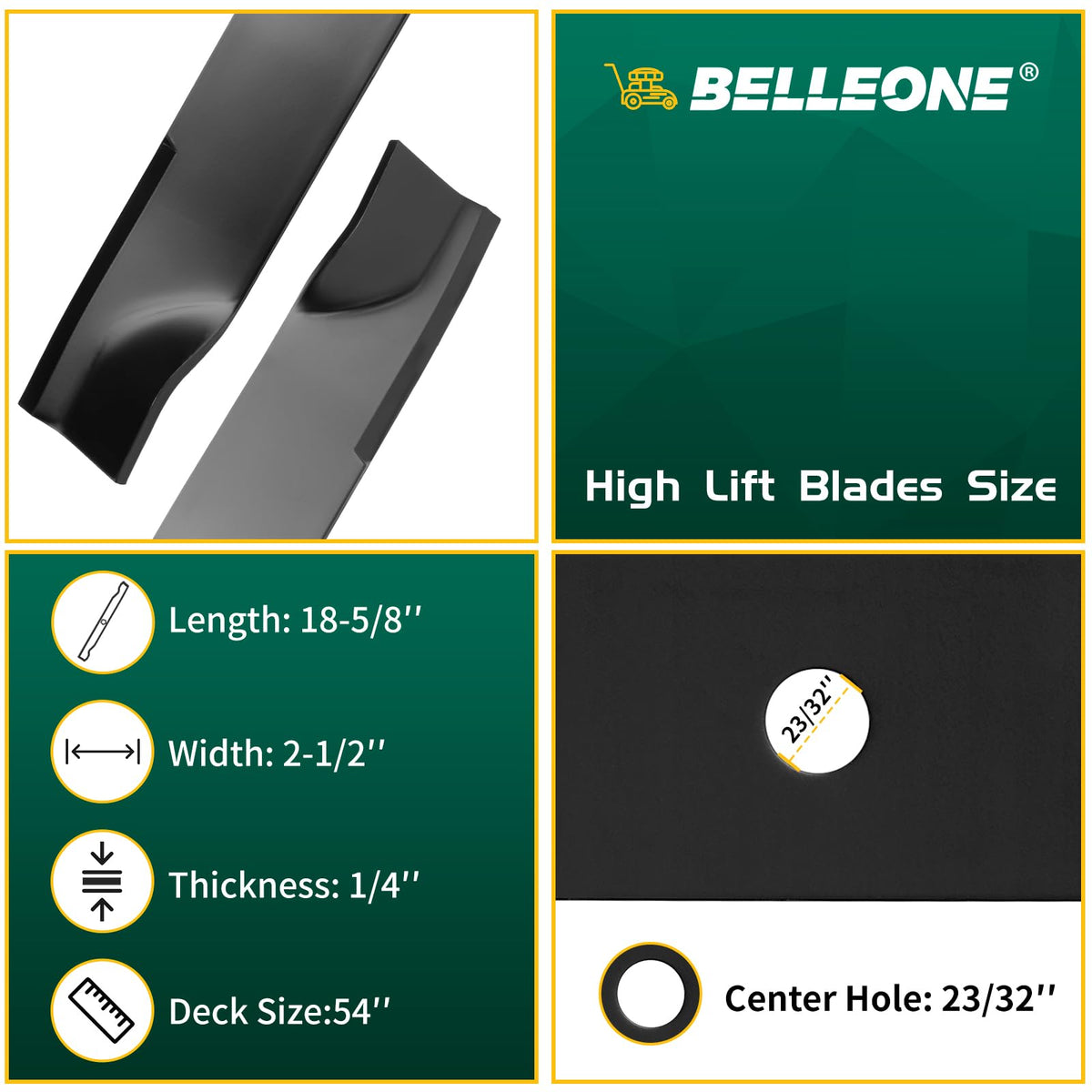 Belleone replacement blade assembly for K5617-34330 durability