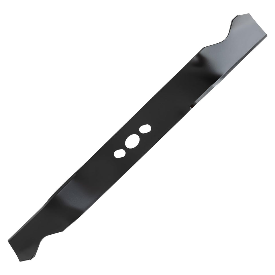 Belleone lawn blade showing oval center holes for secure mounting and precision