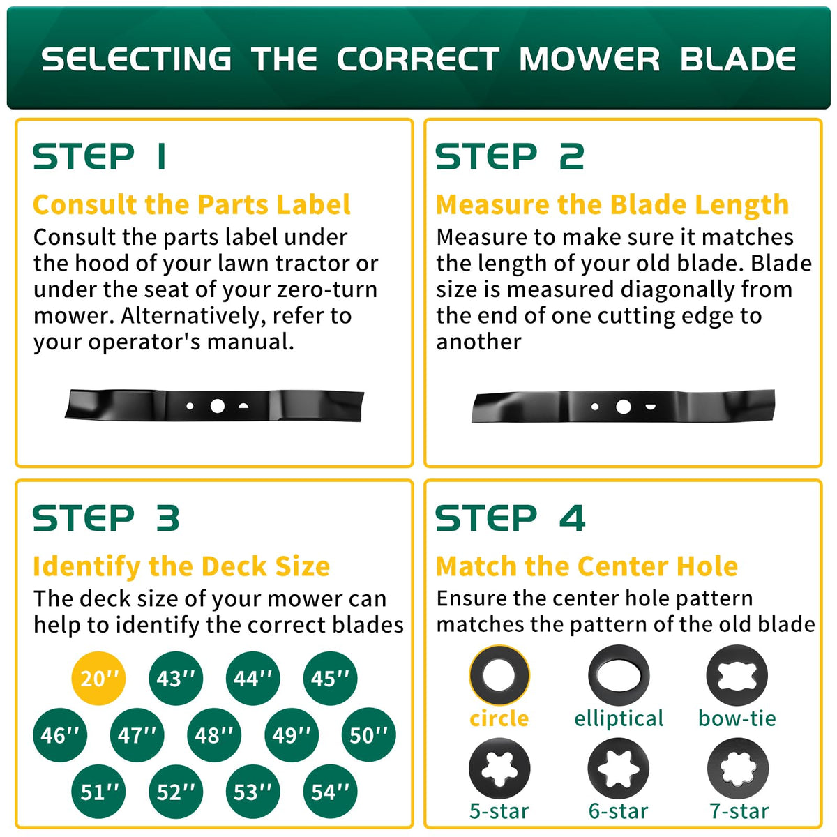 Belleone blade fits CM2040, CM2043C, CM2060C and MM2000 mower models.