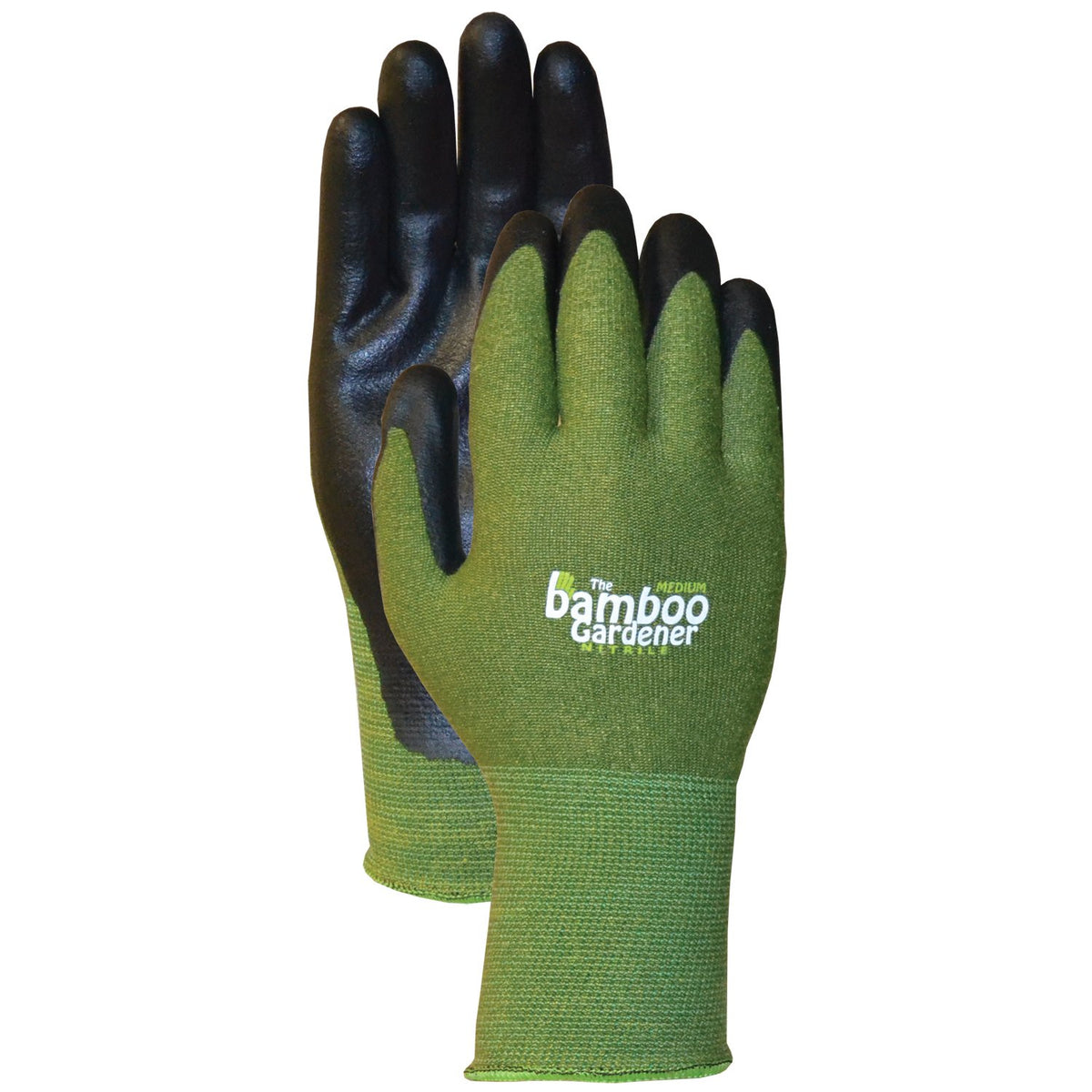 Bellingham Bamboo Gardener Gloves in green for soil digging with flexible comfort