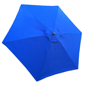 BELLRINO royal blue canopy for 9ft umbrella with 6 ribs