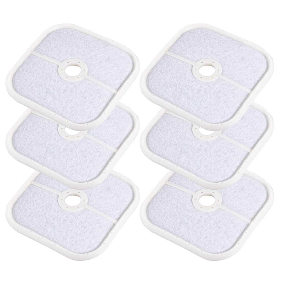 Belsdar 6-pack SRM-266 air filter for Echo keeps airflow steady and parts interchangeable.