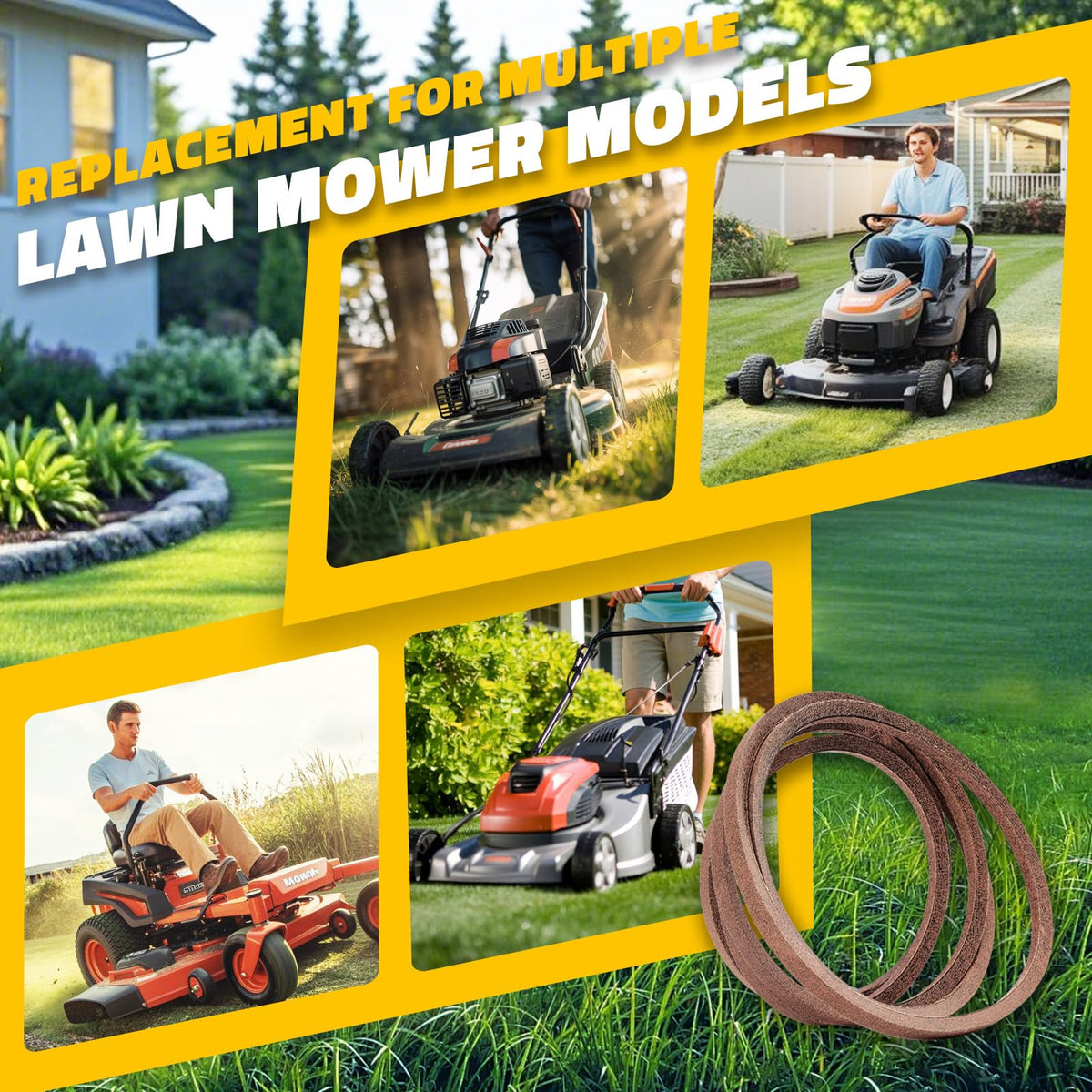 Beltchoice Husqvarna compatible belt offers easy install and dependable mowing.