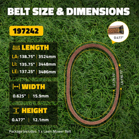 Beltchoice neoprene rubber belt maintains function when outer fabric wears away.