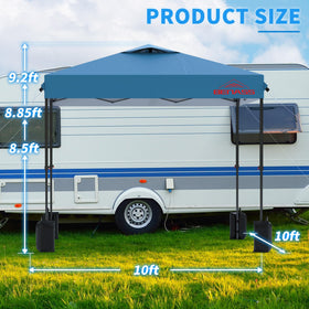 Benass 10x10 pop up canopy frame assembled showcases sturdy setup for fast gatherings