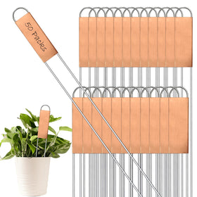 Bendical 11.8-inch copper plant label for durable garden organization.