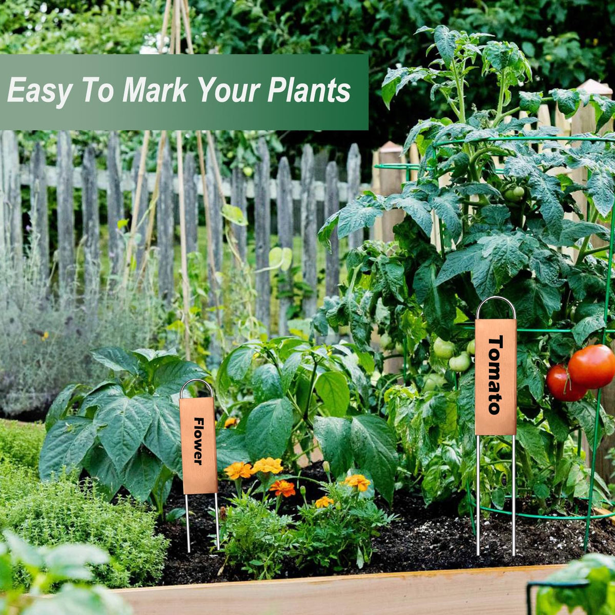 Bendical outdoor copper garden markers withstand weather while adding minimalist charm.