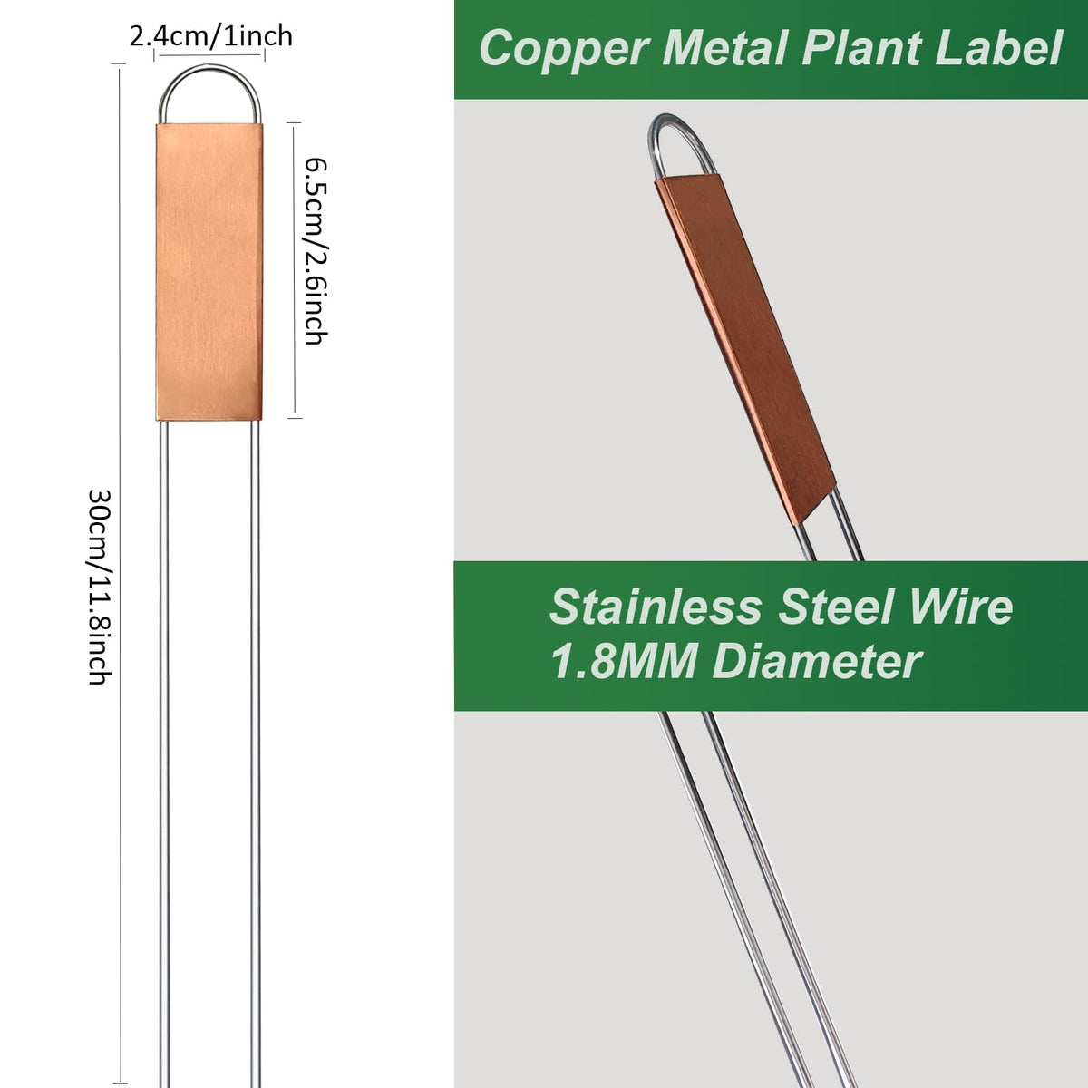 Bendical u-shape garden marker clearly marks plant IDs in outdoor beds.