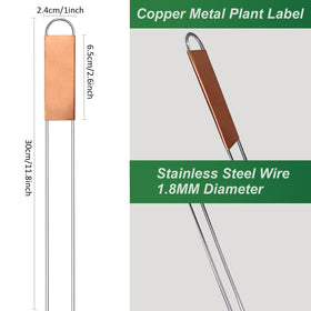 Bendical u-shape garden marker clearly marks plant IDs in outdoor beds.