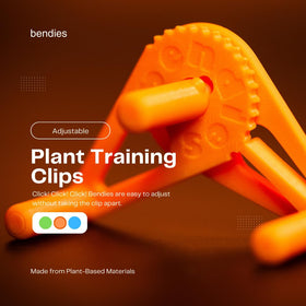 Bendies ABS plastic durability highlights long-lasting, UV-resistant plant clips