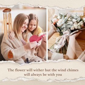 BeneCharm wind chime with blessing words as a thoughtful mom gift.