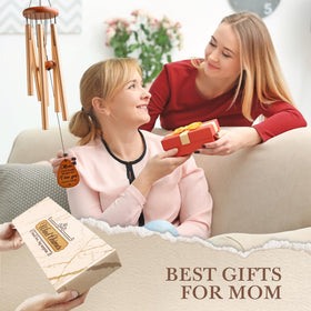 BeneCharm wind chime featuring flower pattern engraving for mom decor.