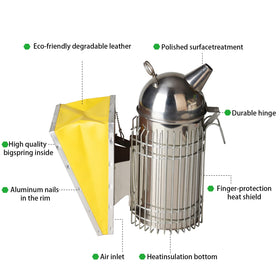 BenefitBee smoker bellow delivers quick airflow for efficient lighting and consistent smoke diffusion.