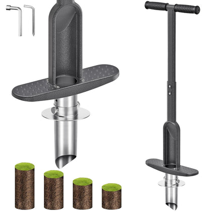 BeneLabel Grass Plugger Tool with adjustable depth for precise turf plugs