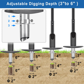 BeneLabel center auto-dump feature for hands-free soil release