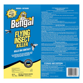 Bengal Flying Insect Killer close-up shows spray mist action